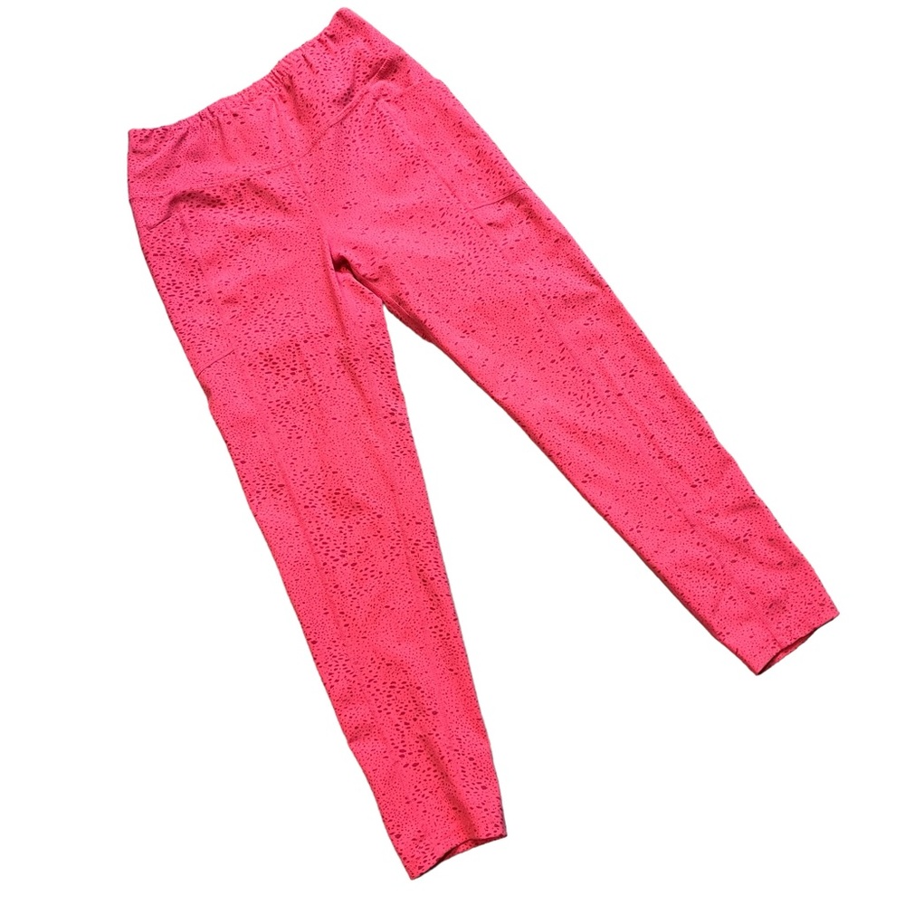 Oiselle Bright Pink Pocket Jogger Tights, Sz 6 - Picture 5 of 11